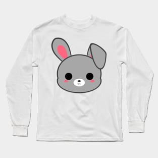 Cute Grey Bunny Long Sleeve T-Shirt